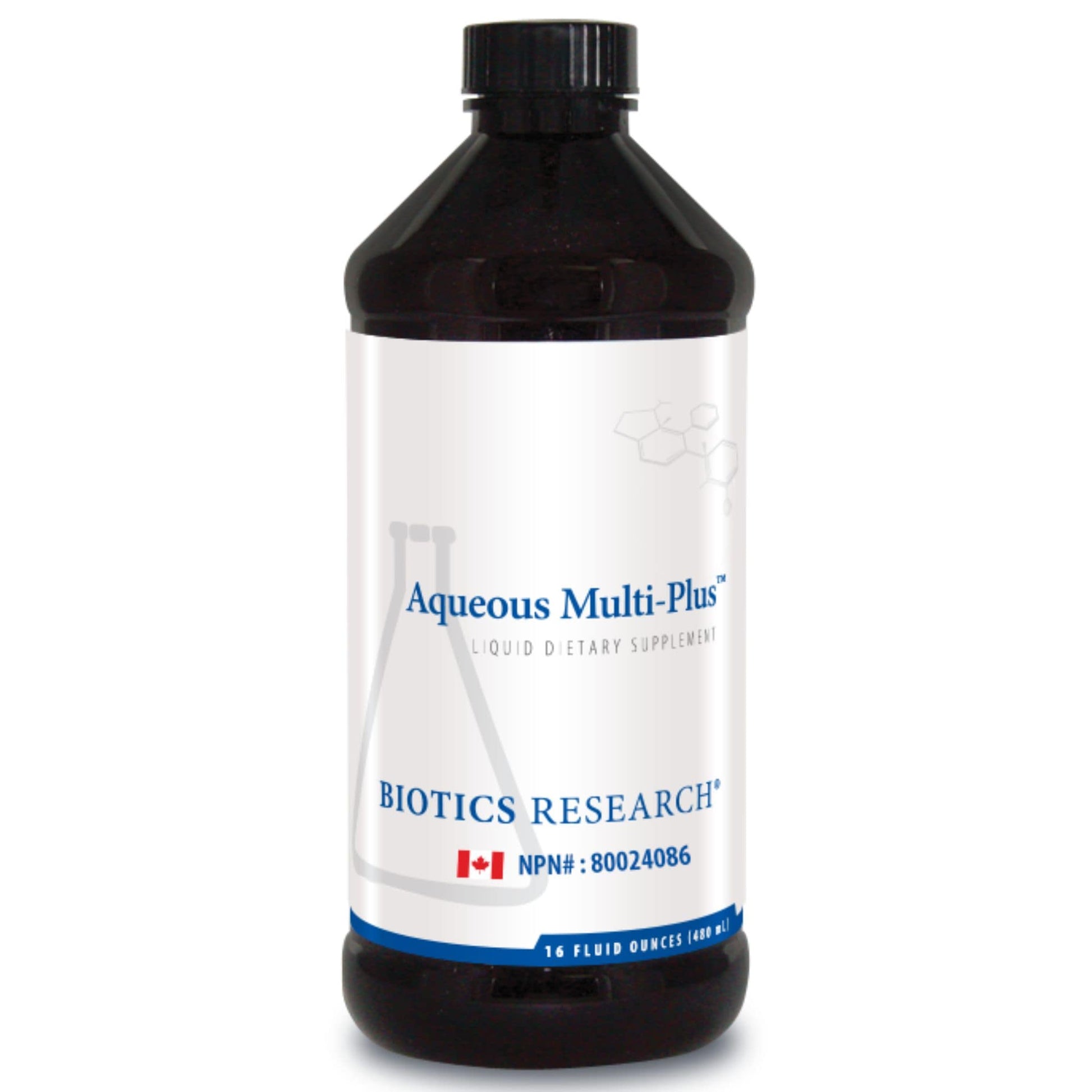 480ml Natural Fruit Flavours | Biotics Research Aqueous Multi-Plus