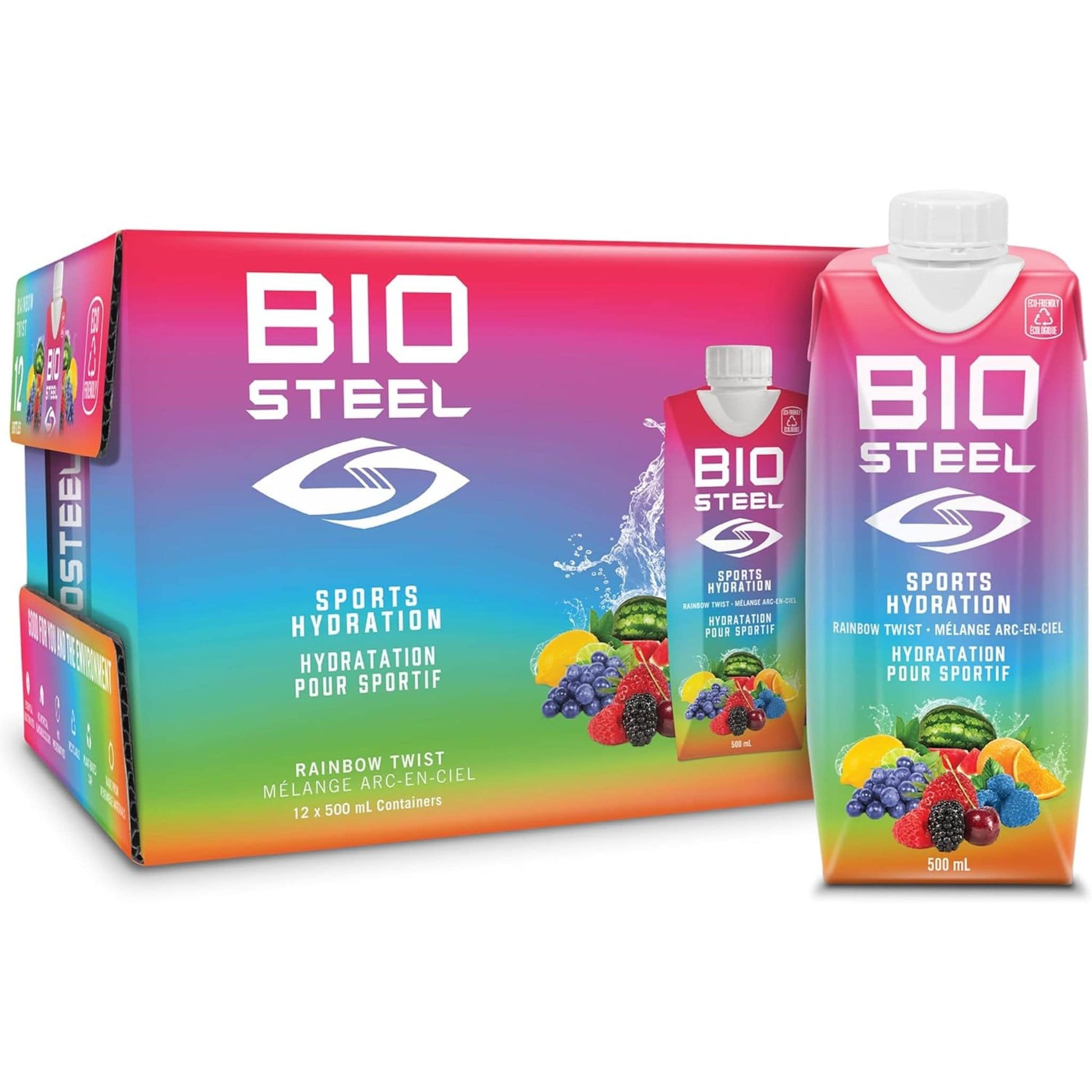 Rainbow Twist 12 x 500mL | Biosteel Sports Hydration Drink