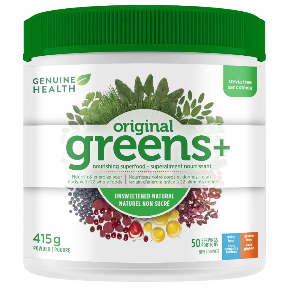 Natural, 415g / 50 Servings | Genuine Health Original Greens+ Powder