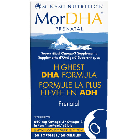 60 Softgels | Minami Nutrition MorDHA Prenatal