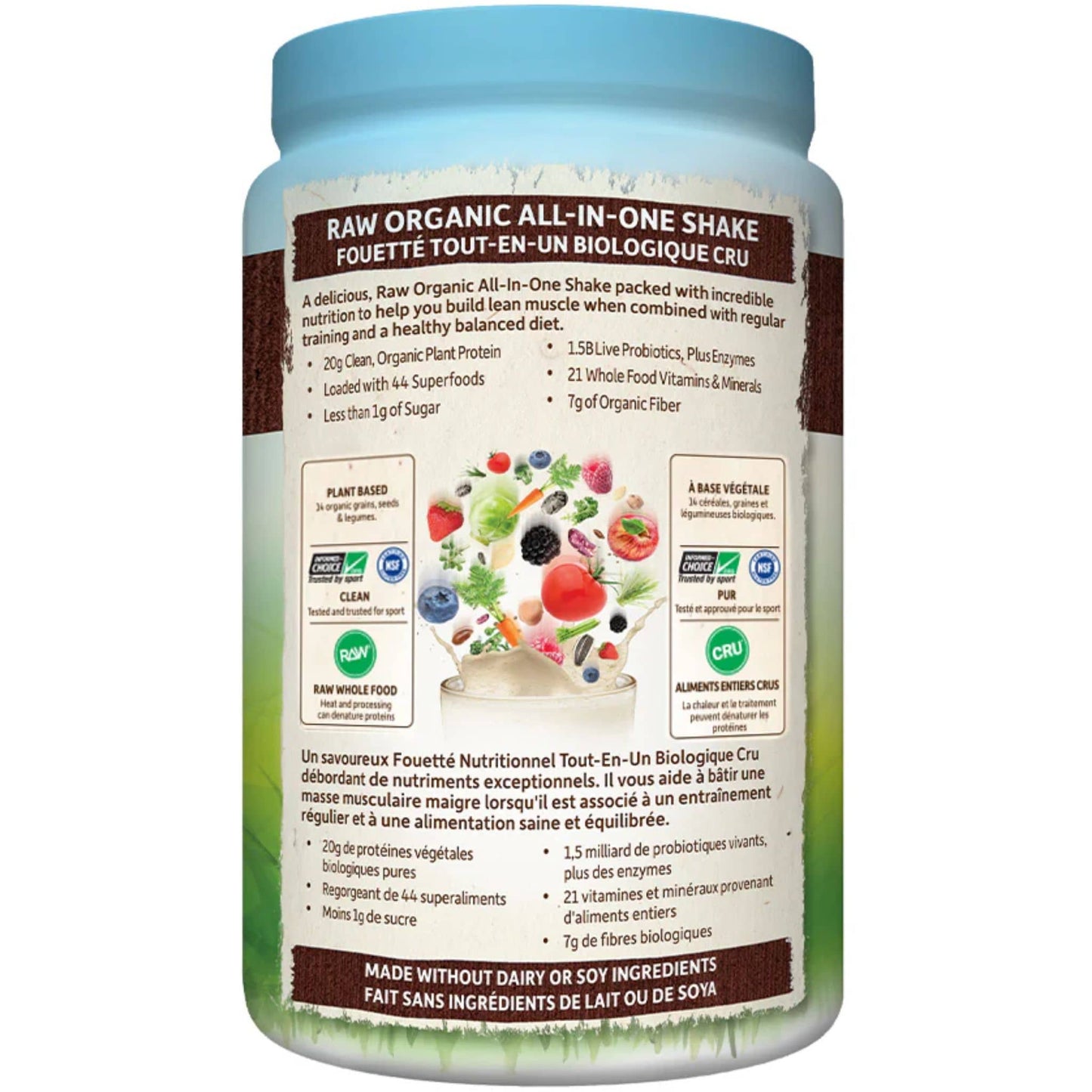 Chocolate 1017g | Garden of Life Raw Organic All-In-One Shake 1017g // chocolate flavour