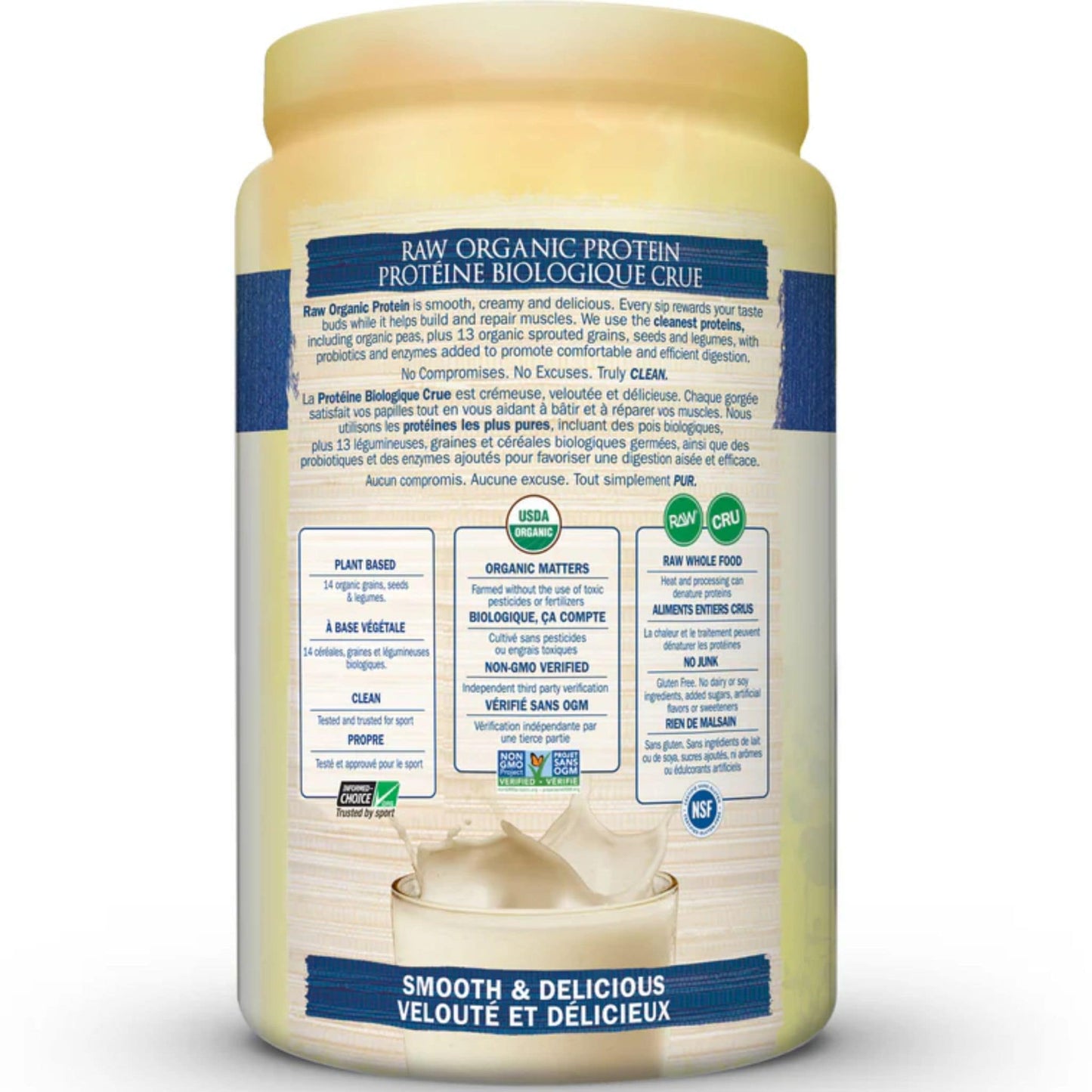 Vanilla Flavour, 620g | Garden of Life Raw Organic Protein Powder