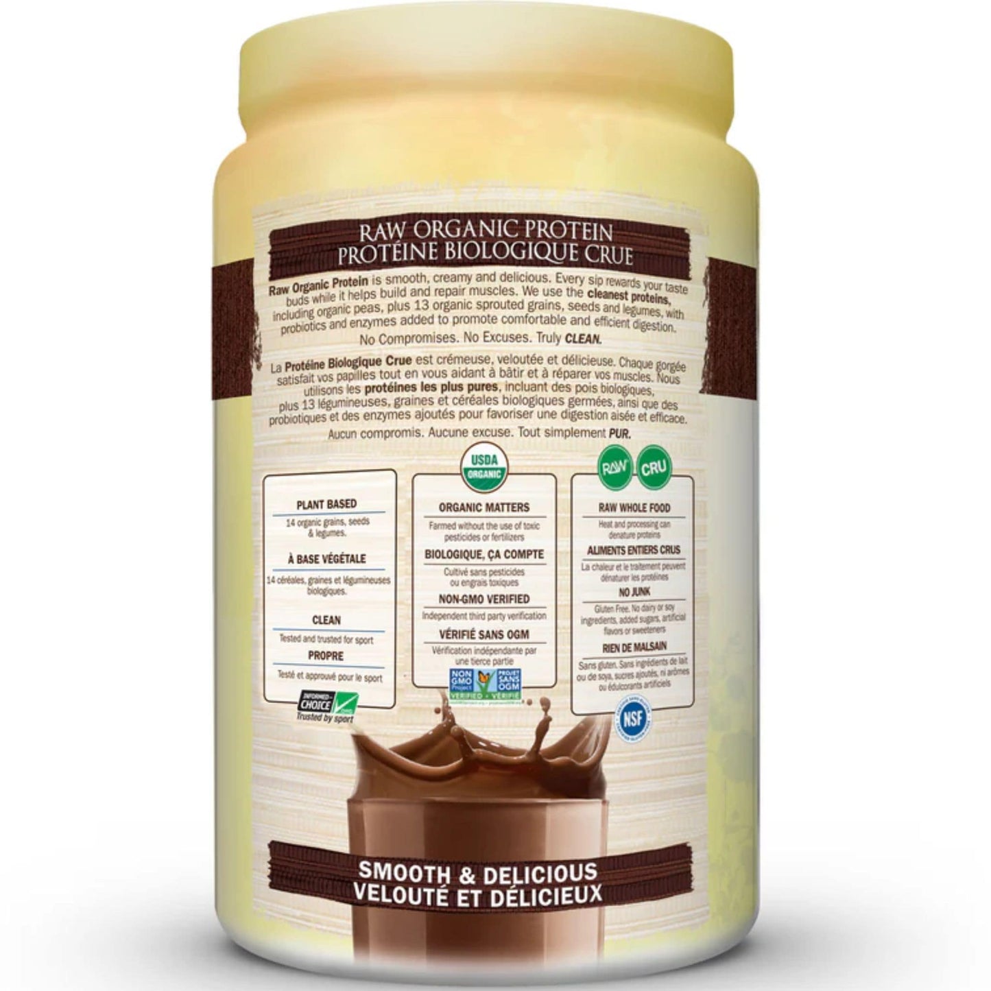 Chocolate Flavour, 660g | Garden of Life Raw Organic Protein Powder