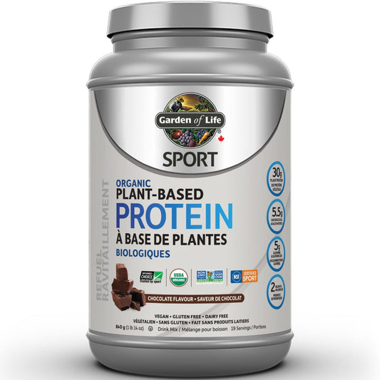 Chocolate 840g | Garden of Life Sport Organic Plant-Based Protein 840g // chocolate flavour