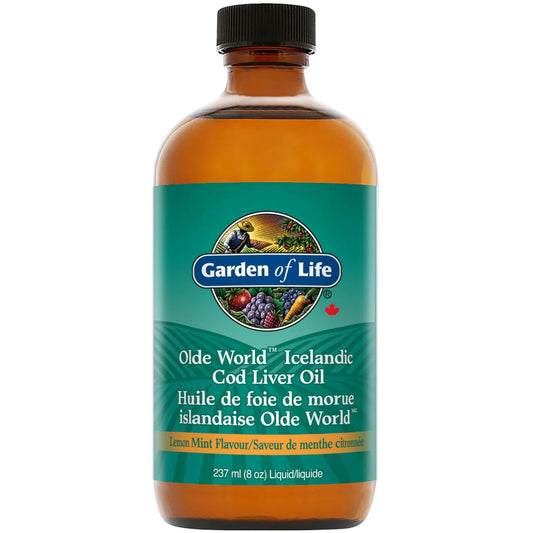 Lemon Mint, 237mL | Garden of Life Olde World Icelandic Cod Liver Oil