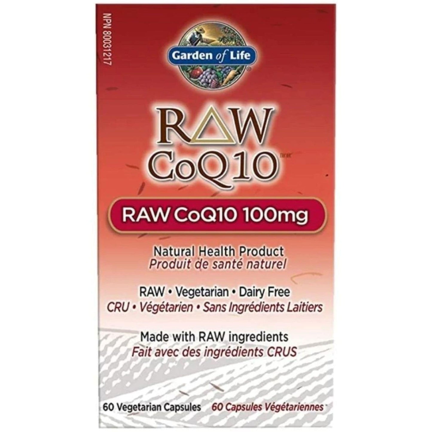 60 Vegetarian Capsules | Garden of Life Vitamin Code Raw CoQ10 100 mg