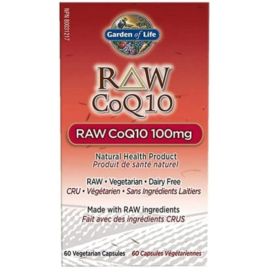 60 Vegetarian Capsules | Garden of Life Vitamin Code Raw CoQ10 100 mg