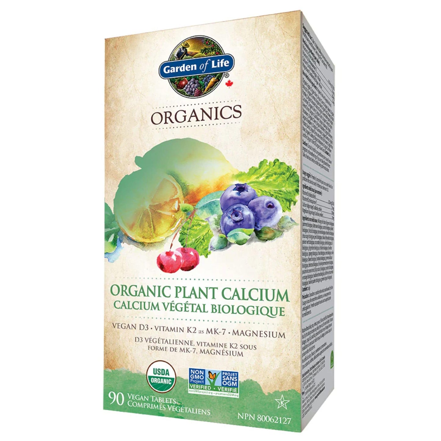 Garden of Life Organics Organic Plant Calcium, 90 Vegan Tablets