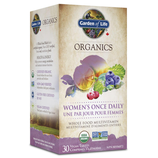 30 Vegan Tablets | Garden of Life Organics Women Once Daily