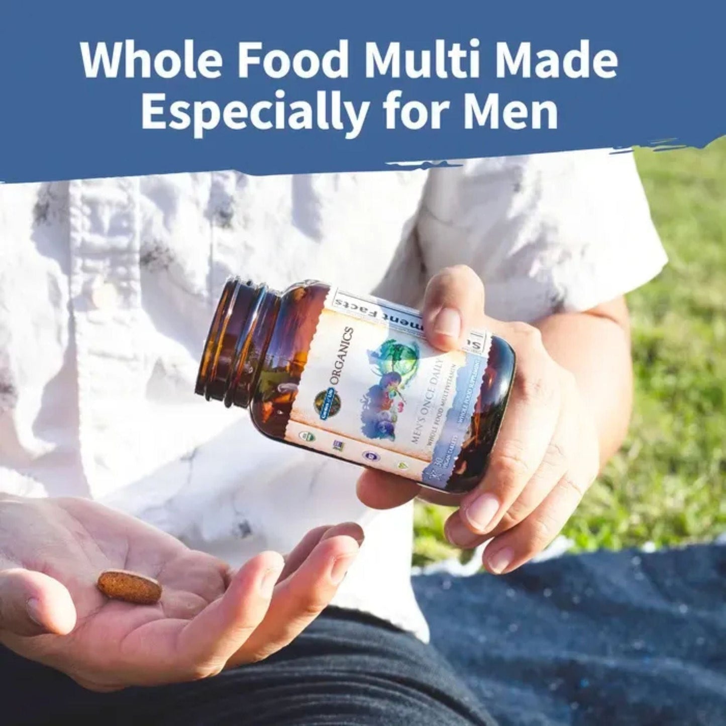 30 Vegan Tablets | Garden of Life Organics Men's Once Daily 