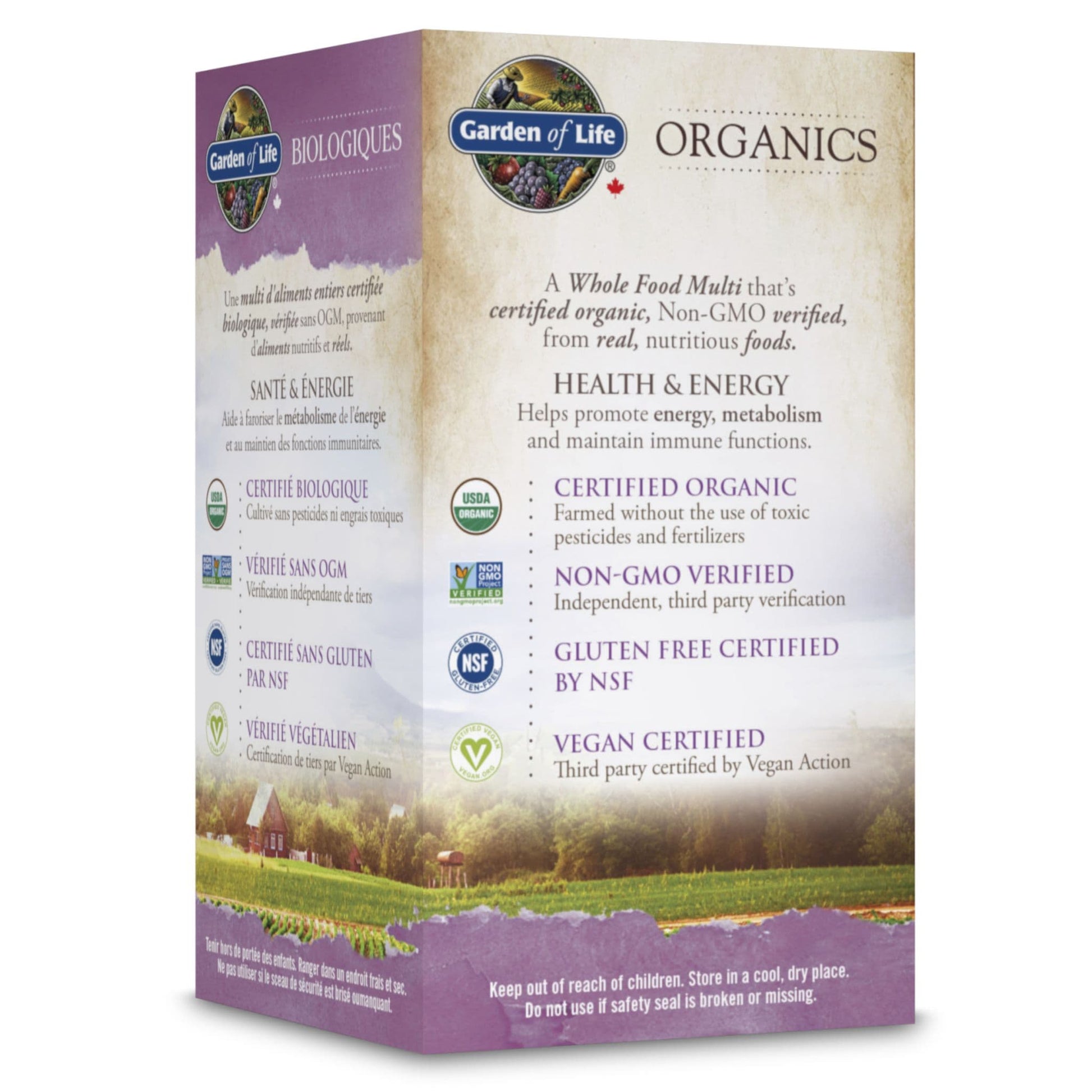 30 Vegan Tablets | Garden of Life Organics Prenatal Once Daily