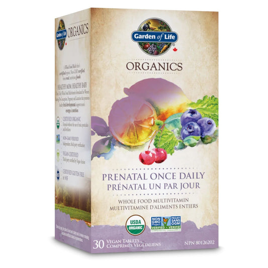 30 Vegan Tablets | Garden of Life Organics Prenatal Once Daily