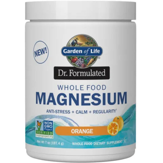 Orange (419.5g/85 Servings) | Garden of Life Dr. Formulated Whole Food Magnesium Orange