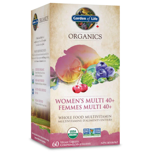 60 Vegan Tablets | Garden of Life Organics Women's Multi 40 Plus