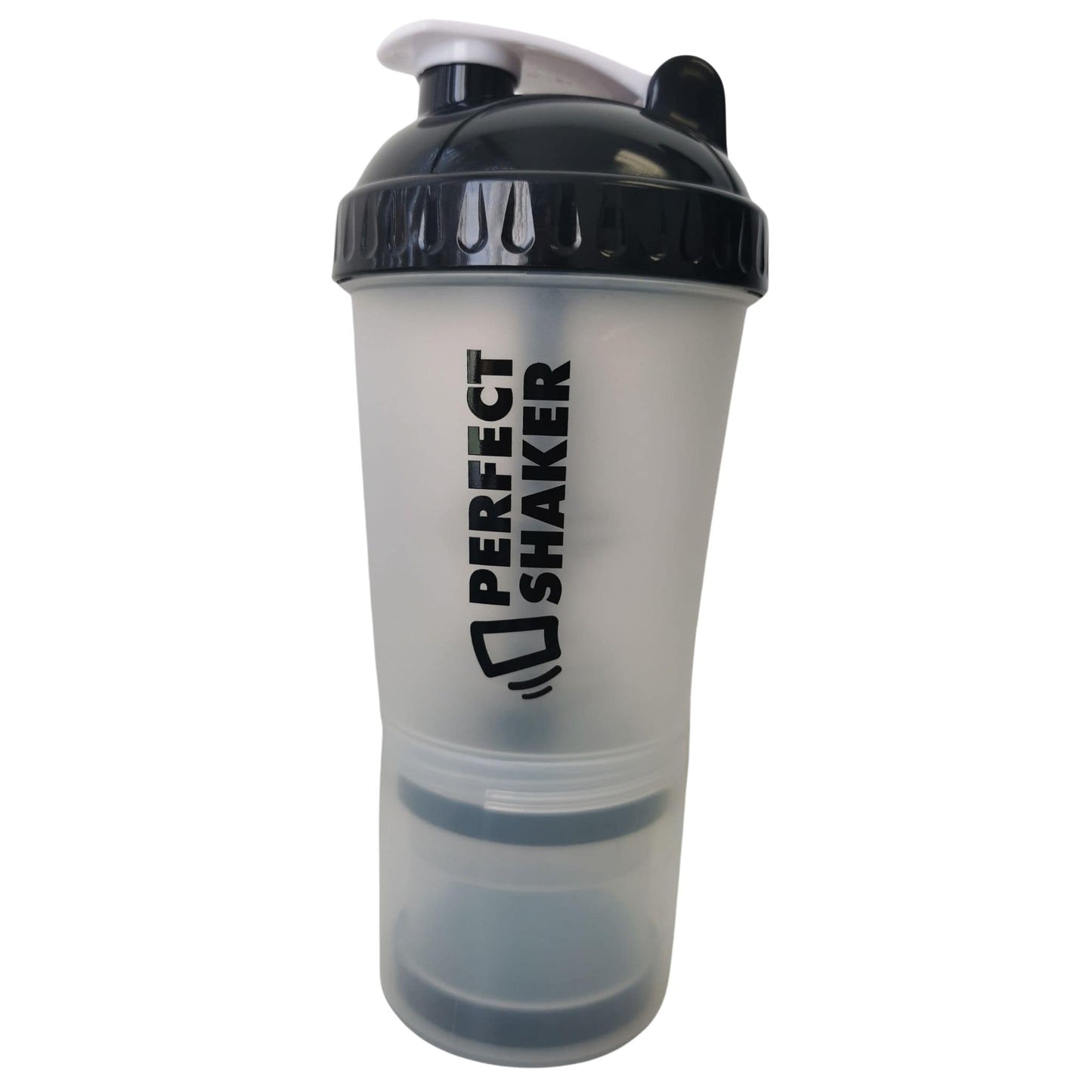 Clear/Black | PerfectShaker Plus Shaker Cup with Storage Compartment