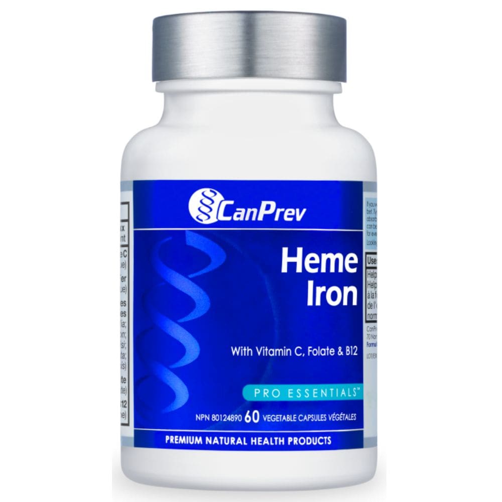 60 Vegetable Capsules | CanPrev Heme Iron