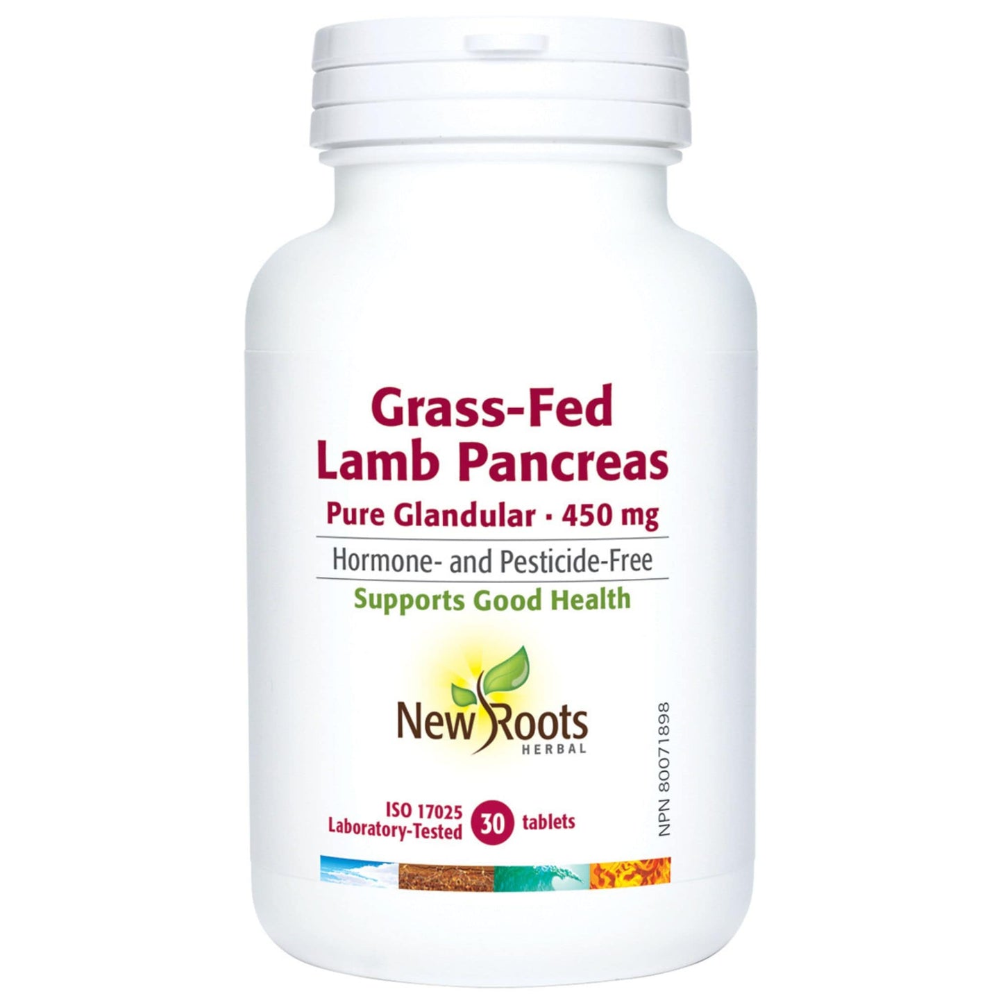 30 Tablets | New Roots Herbal Grass-Fed Lamb Pancreas