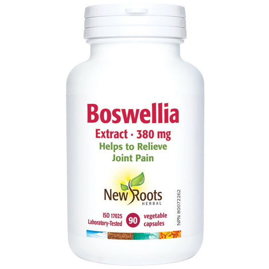 90 Vegetable Capsules | New Roots Boswellia bottle