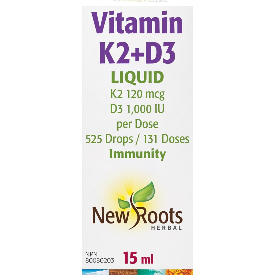 15ml | New Roots Vitamin K2 and D3 Liquid // unflavoured