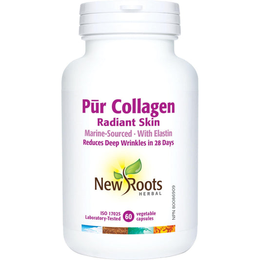 60 Vegetable Capsules | New Roots Herbal Pur Collagen Radiant Skin