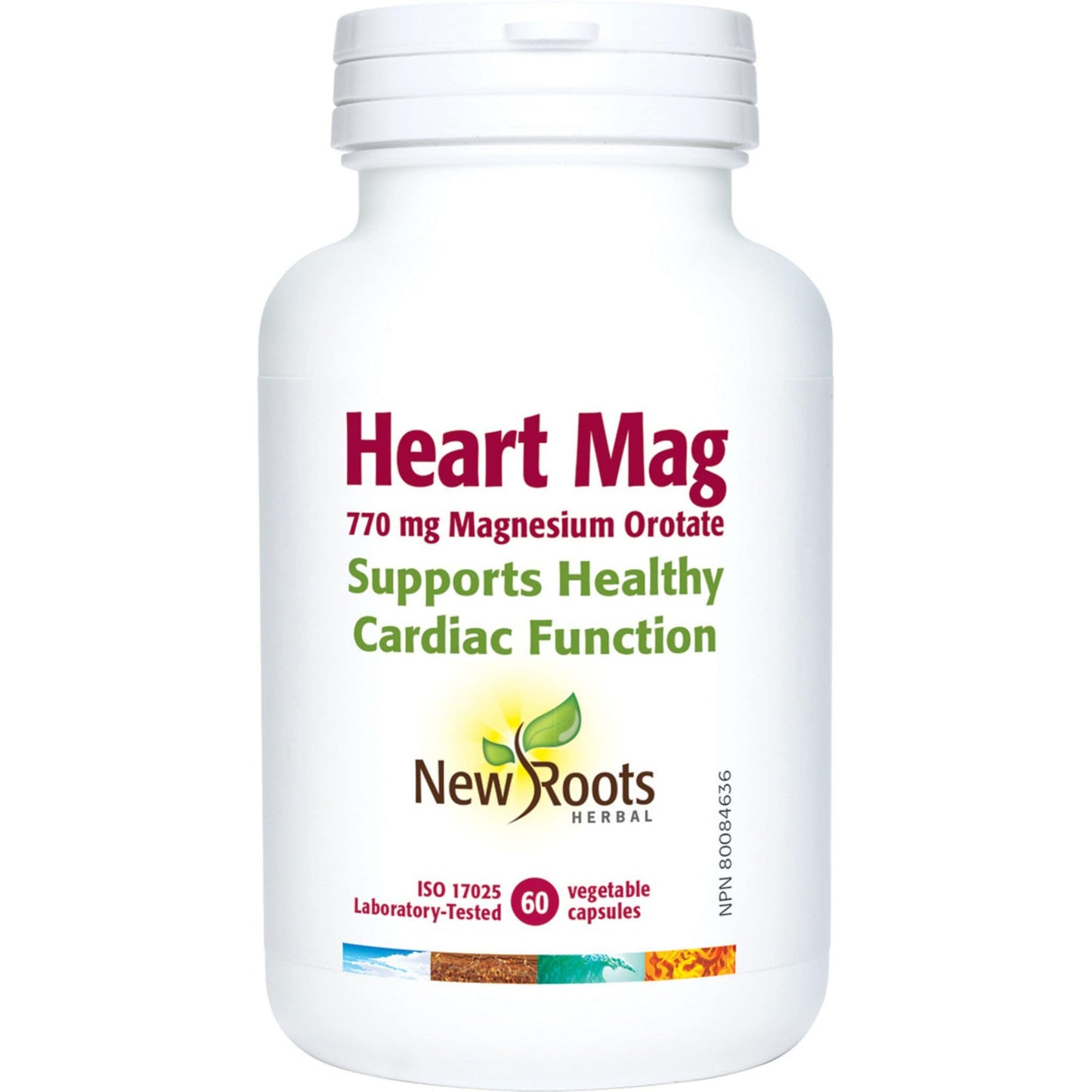 60 Vegetable Capsules | New Roots Herbal Heart Mag 770mg Magnesium Orotate