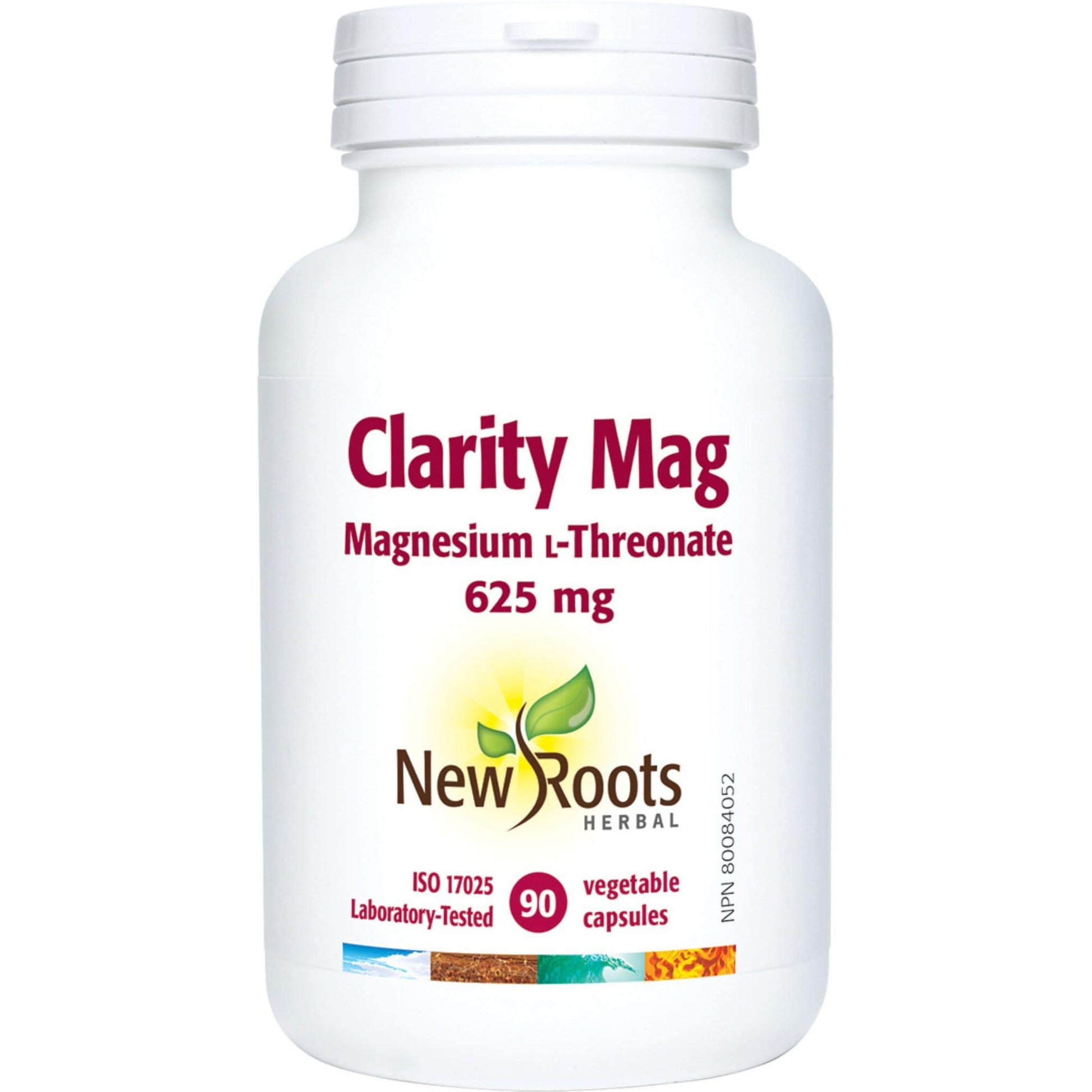 90 Vegetable Capsules | New Roots Herbal Clarity Mag 625mg Magnesium L-Threonate