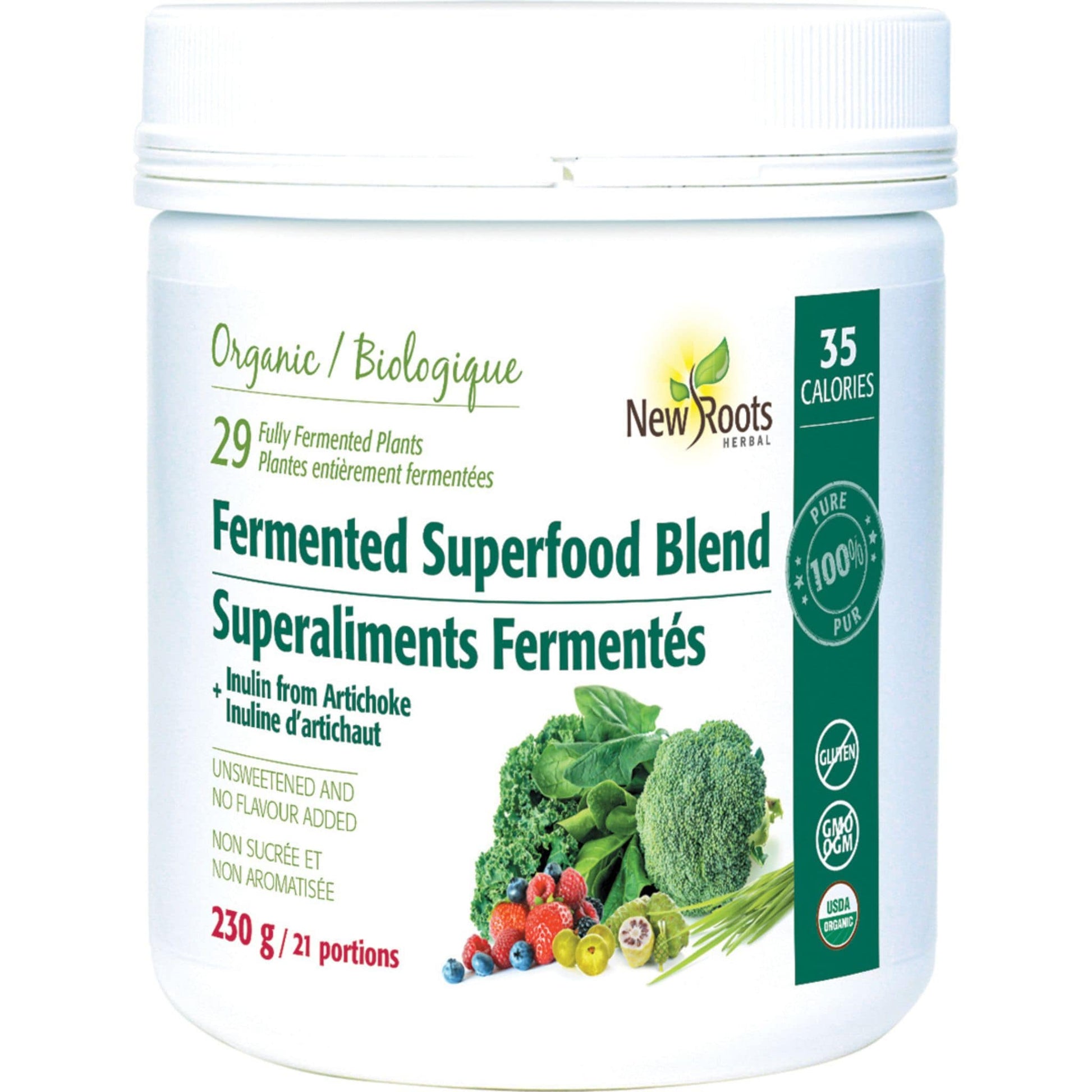 Unsweetened 230g | New Roots Herbal Fermented Superfood Blend // unsweetened