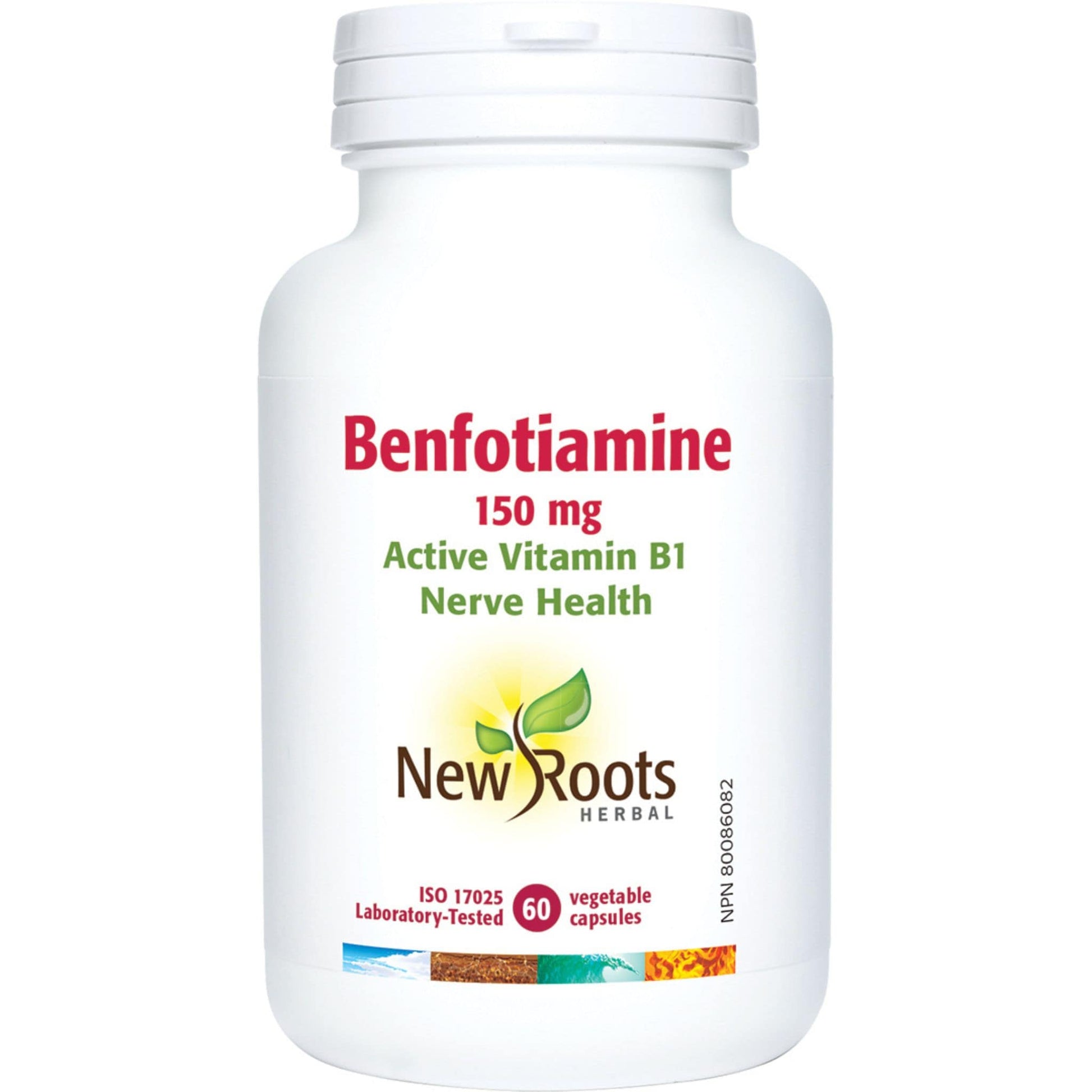 60 Vegetable Capsules | New Roots Herbal Benfotiamine 150 MG