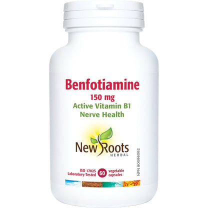 60 Vegetable Capsules | New Roots Herbal Benfotiamine 150 MG