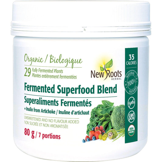 Unsweetened 80g | New Roots Herbal Fermented Superfood Blend // unsweteened