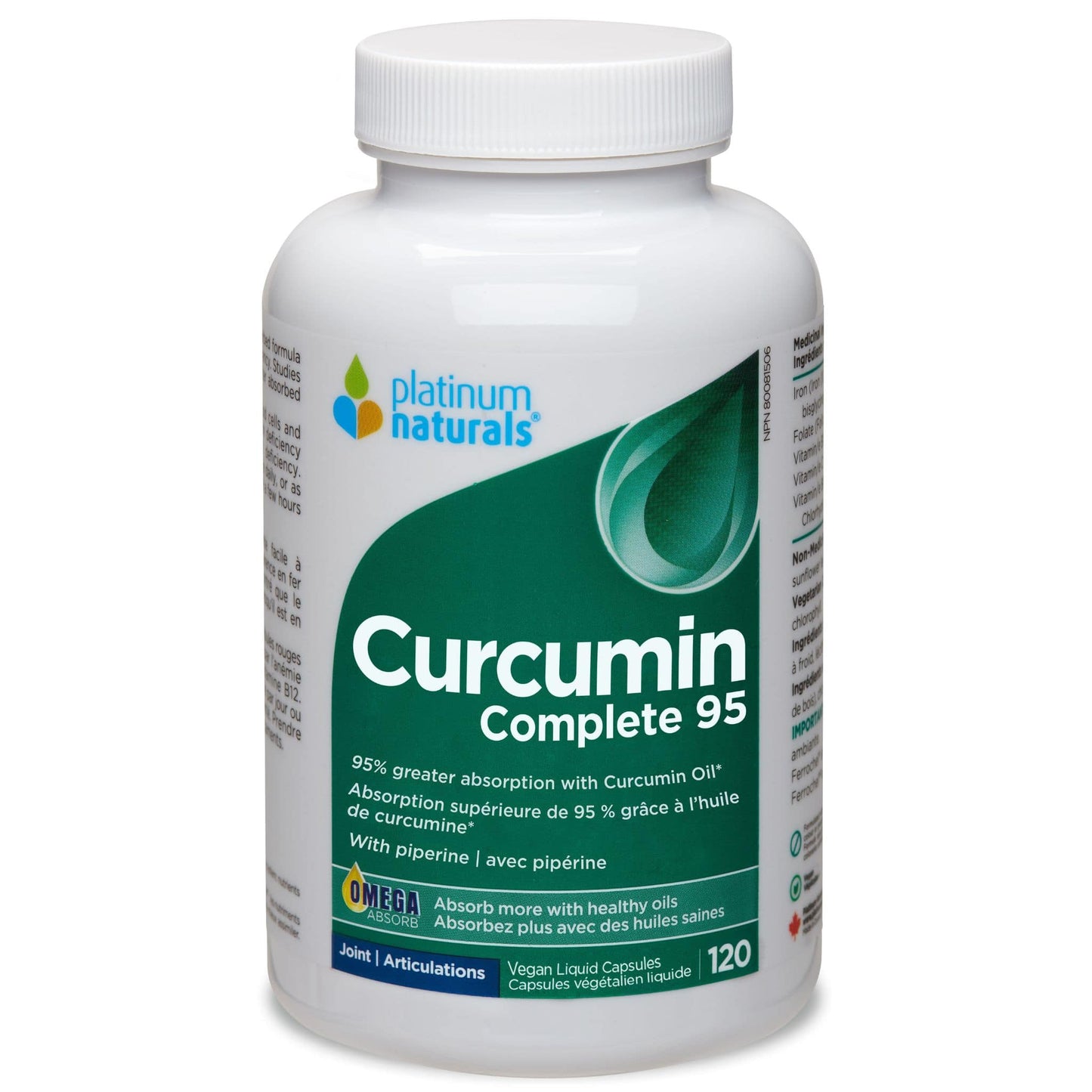 Platinum Naturals Curcumin Complete 95, 60-120 Softgels