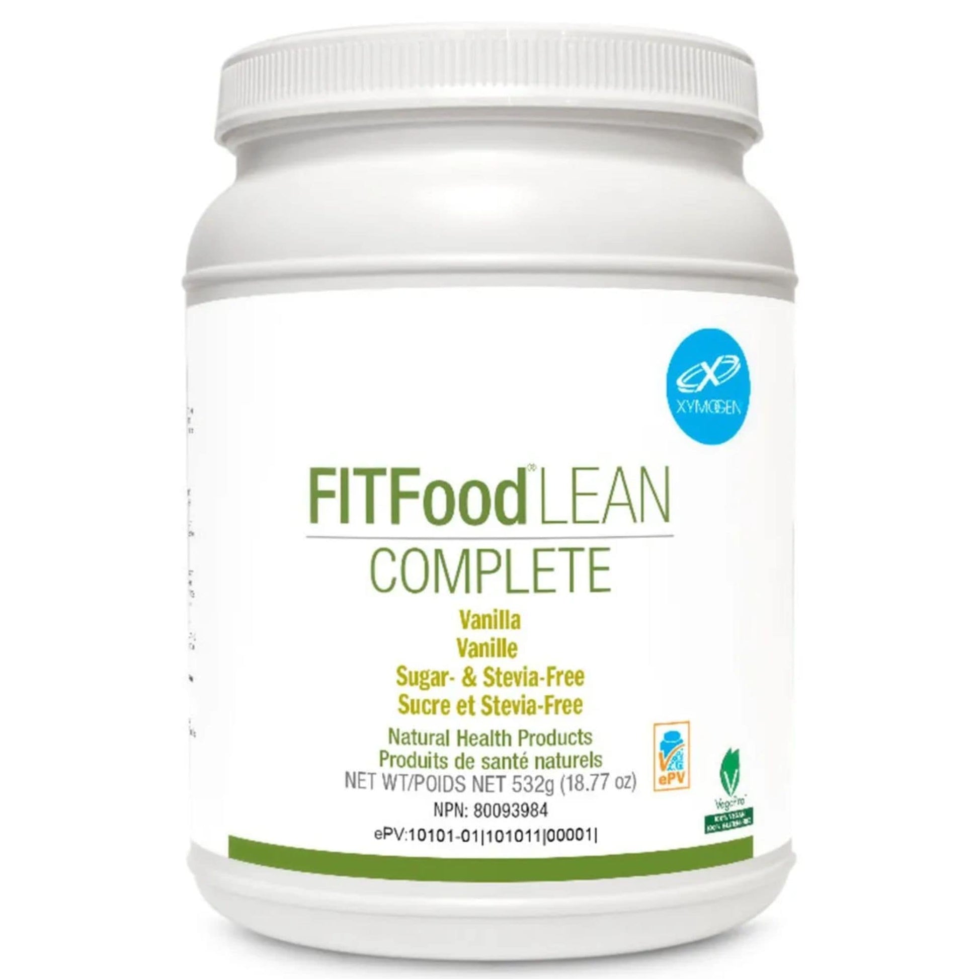 Vanilla (Sugar & Stevia Free) | Xymogen FitFood Lean Complete