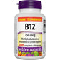 200 Sublingual Tablets | Webber Naturals Vitamin B12 250mcg Methylcobalamin // French Bottle