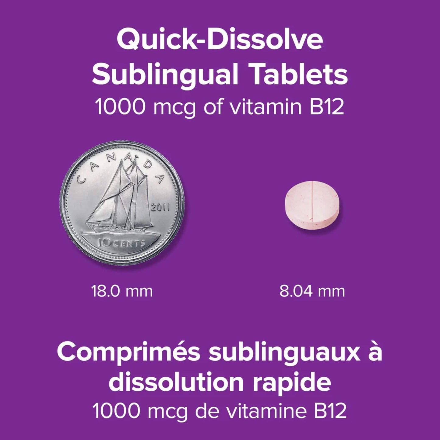 150 Sublingual Tablets | Webber Naturals Vitamin B12 1000mcg Methylcobalamin // Infographic