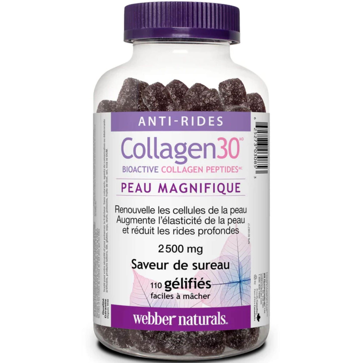 Elderberry 110 Easy Chew Gummies | Webber Naturals Collagen30 Beautiful Skin 2500mg // French Bottle