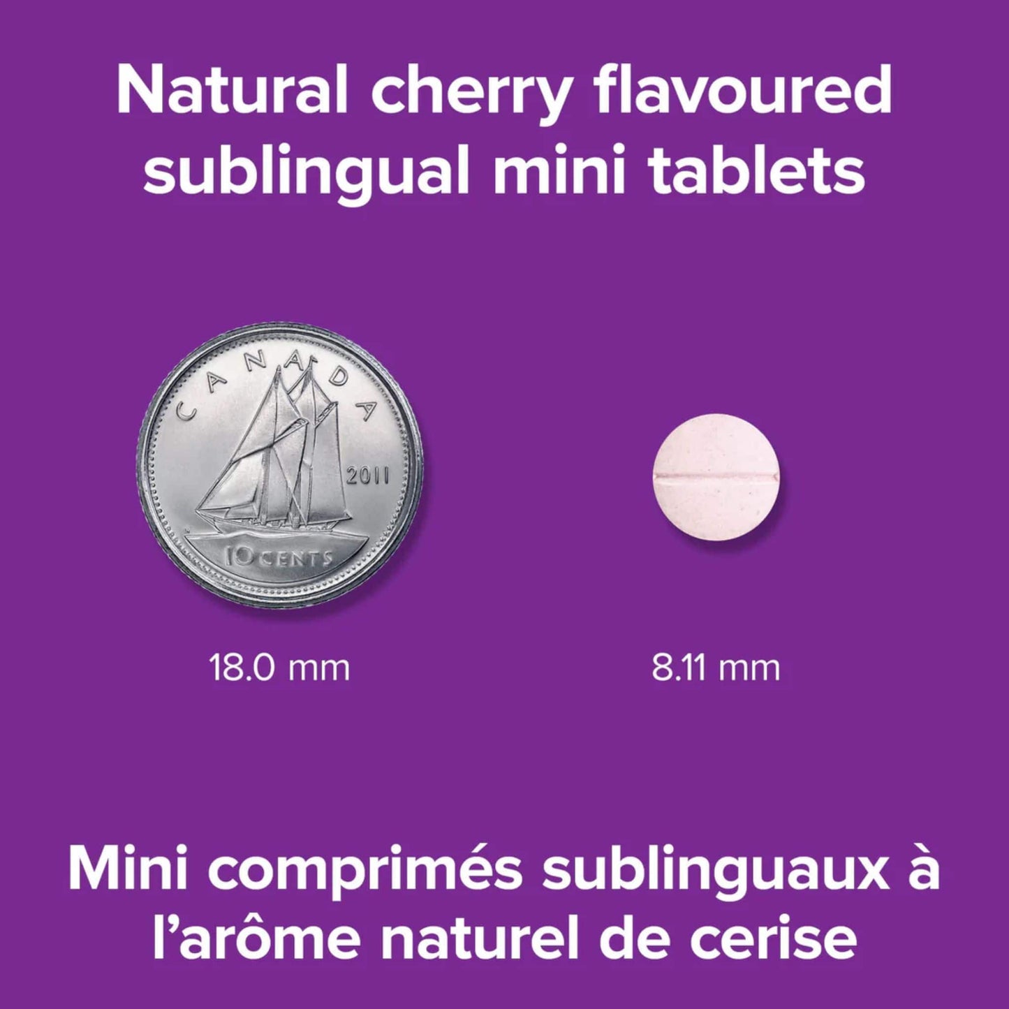 Natural Cherry 120 Sublingual Tablets | Webber Naturals Vitamin B12 500mcg Methylcobalamin // Infographic