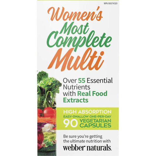 90 Vegetarian Capsules | Webber Naturals Women's Most Complete Multivitamin