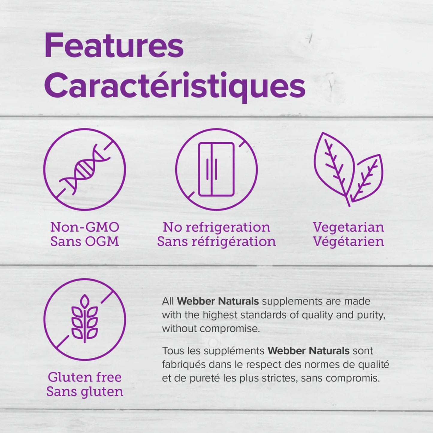 30 Vegetarian Capsules | Webber Naturals Probiotic 30 Billion, 8 Strains // Infographic