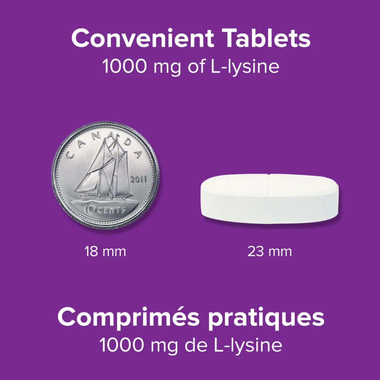 60 Tablets | Webber Naturals L-Lysine 1000mg  // Infographic