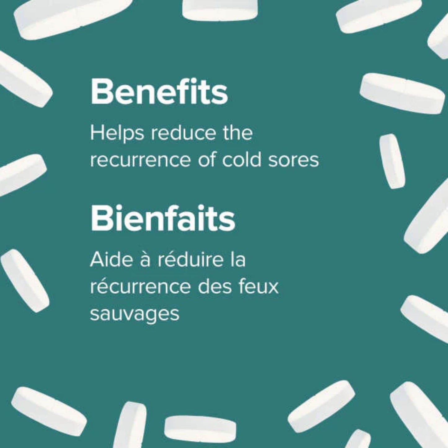 60 Tablets | Webber Naturals L-Lysine 1000mg  // Infographic