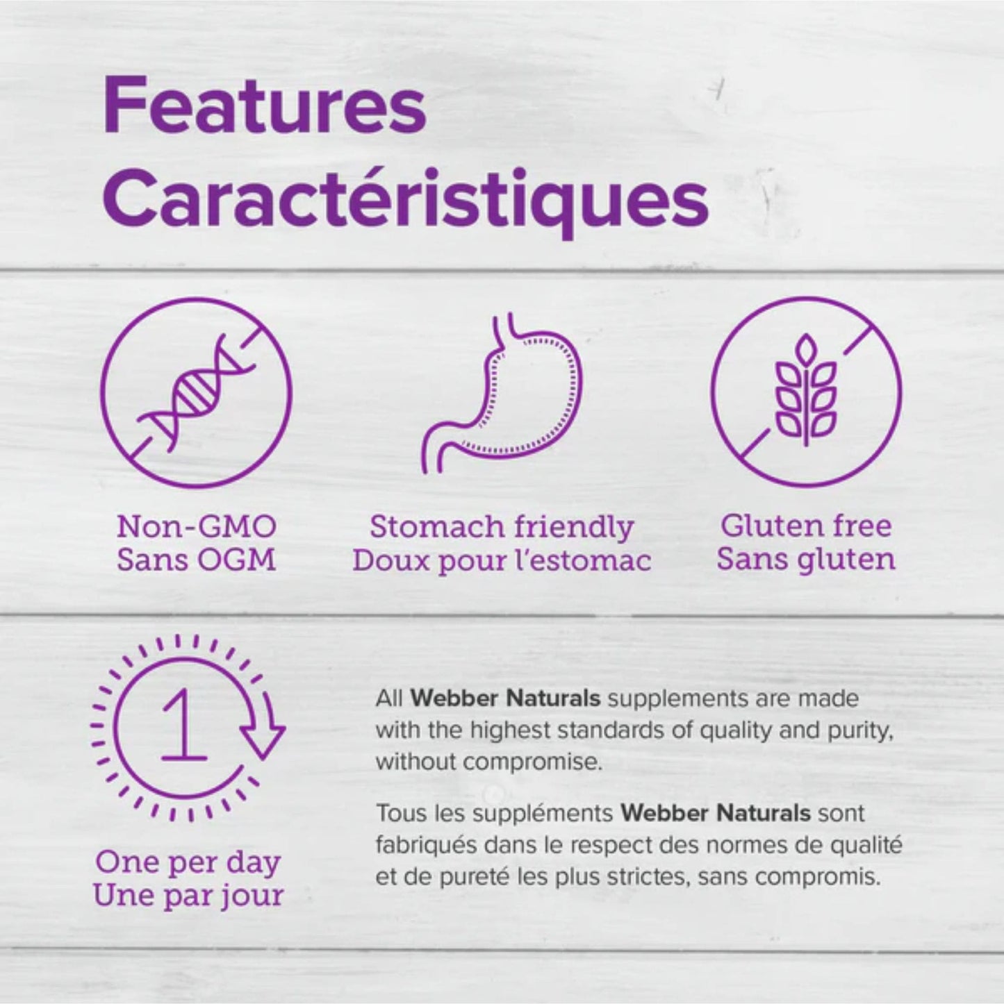 120 Capsules | Webber Naturals Stomach Friendly Vitamin C 1000mg // Infographic