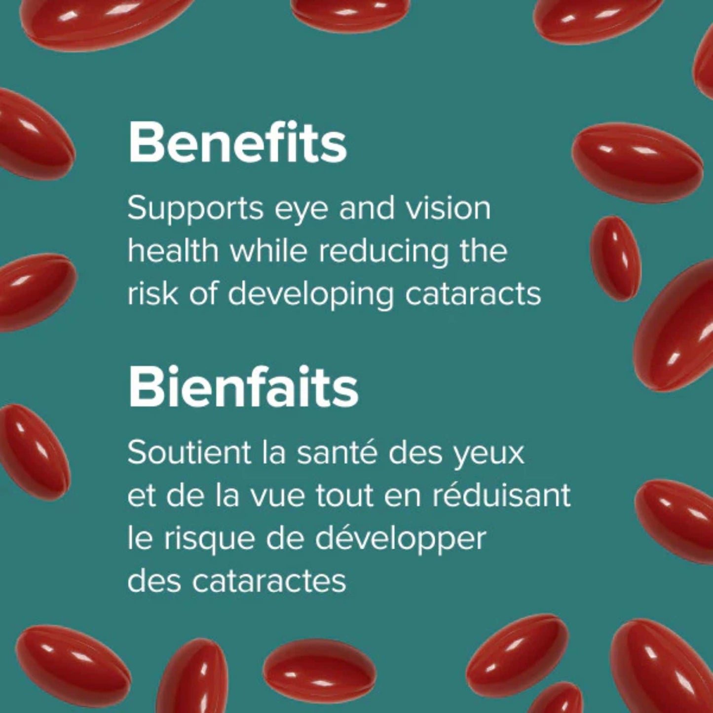 60 Softgels | Webber Naturals Lutein 10mg with Zeaxanthin // Infographic