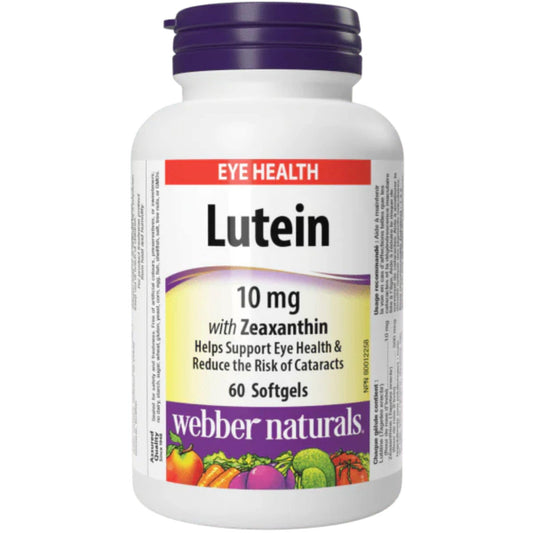 60 Softgels | Webber Naturals Lutein 10mg with Zeaxanthin