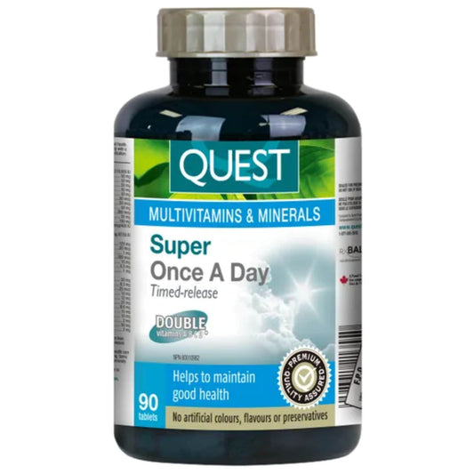 90 Delayed Release Tablets | Quest Super Once A Day Multivitamin