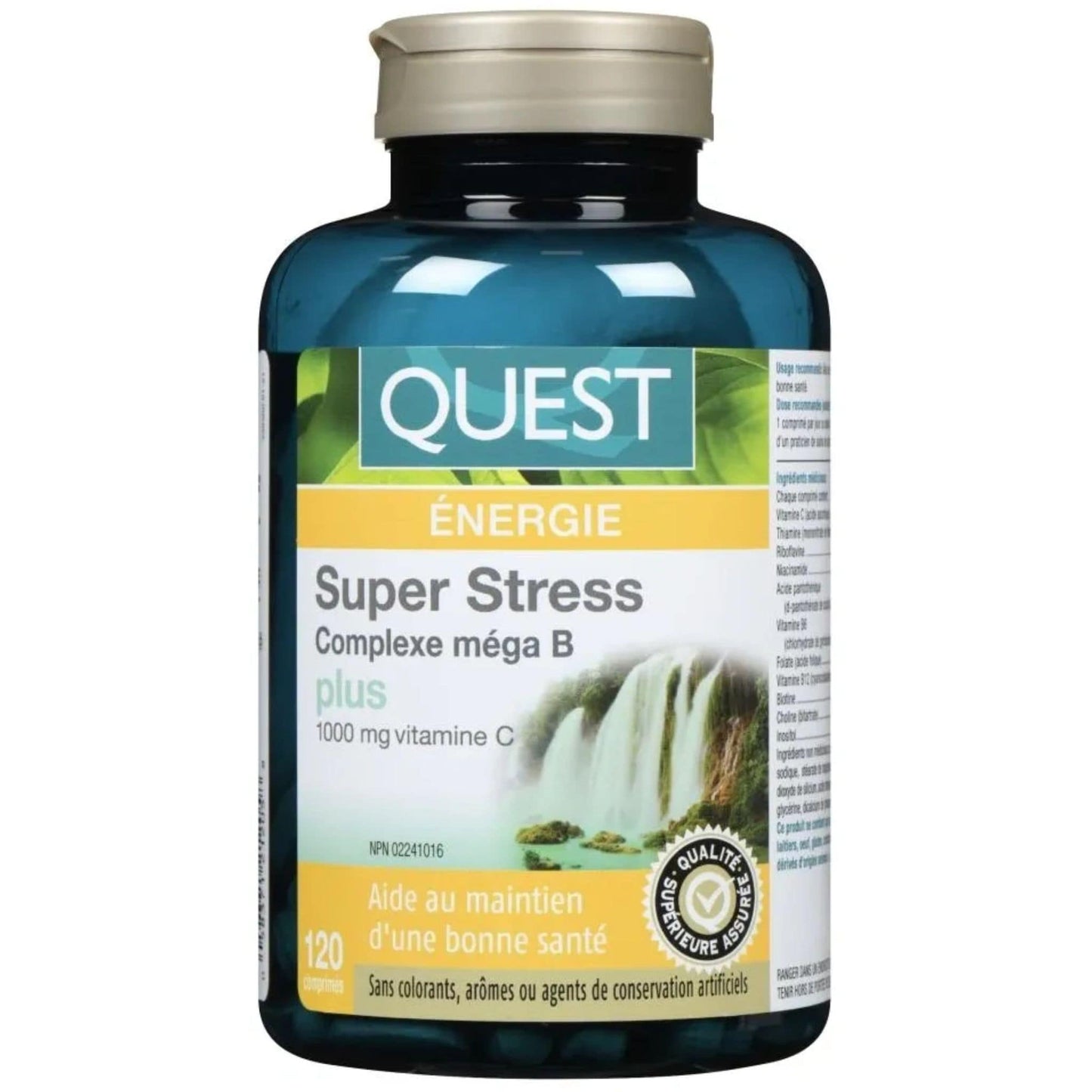 120 Tablets | Quest Energy Super Stress Mega B Complex Plus Vitamin C