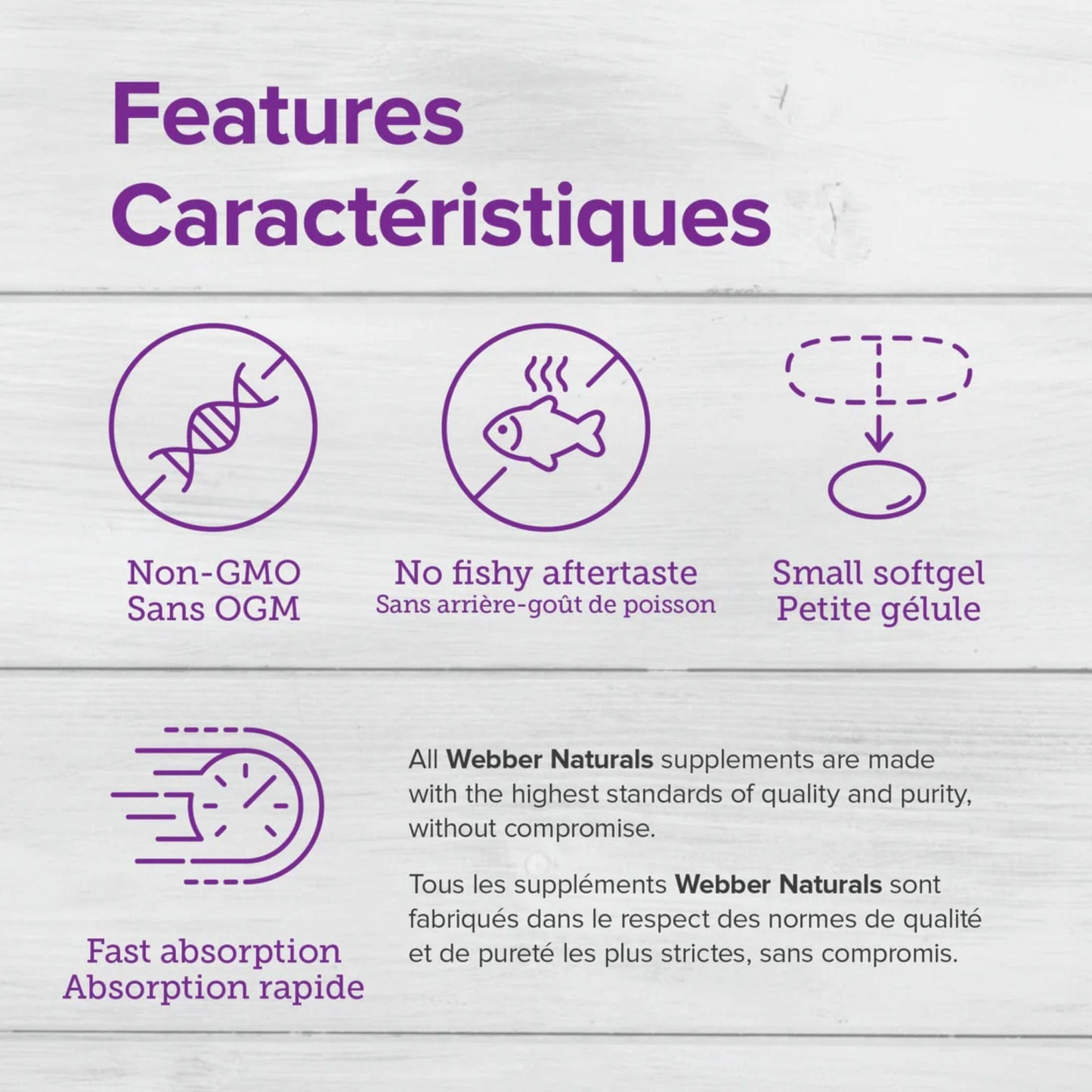 60 Softgels | Webber Naturals RoyalRed Omega-3 Krill Oil Plus 500mg // Infographic