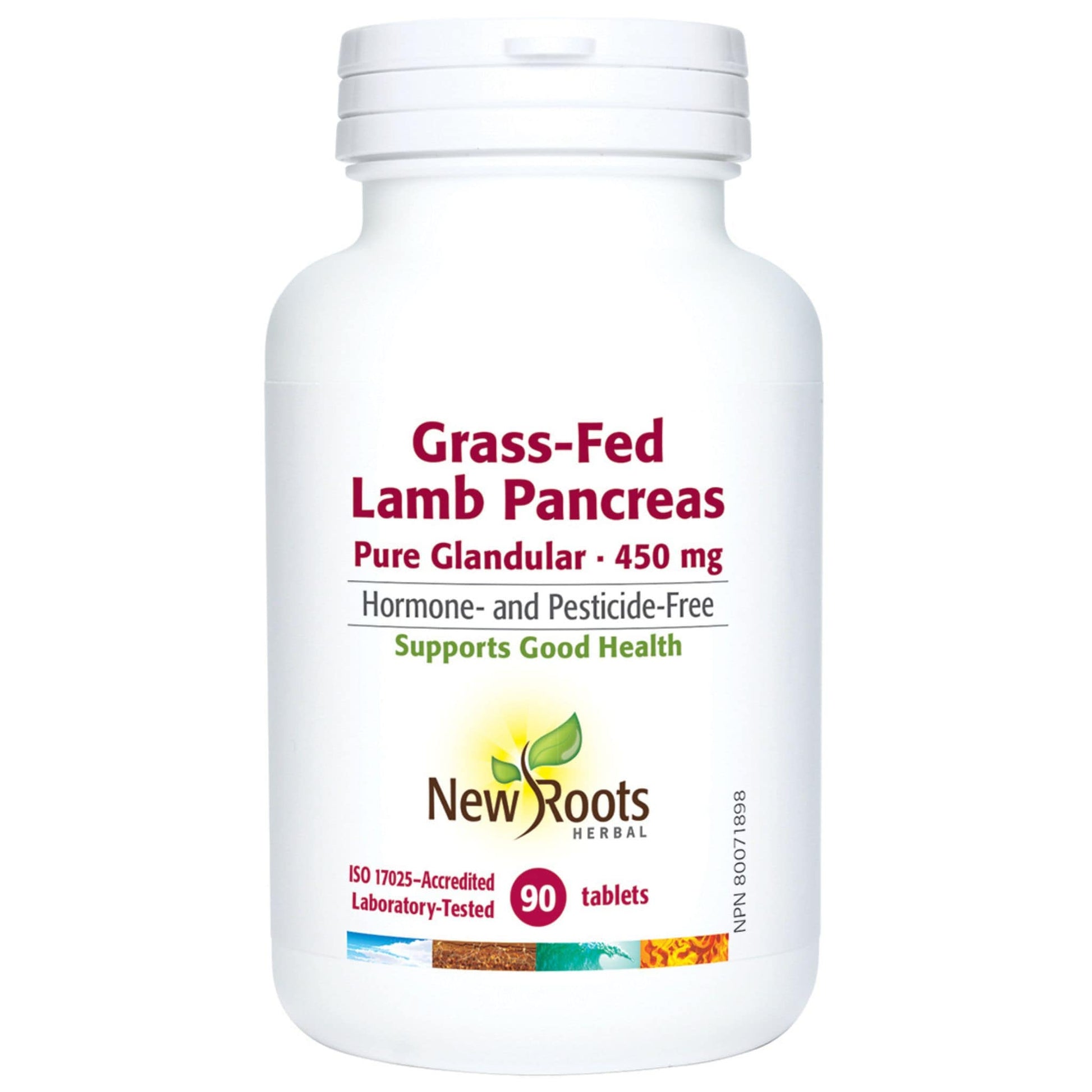 90 Tablets | New Roots Herbal Grass-Fed Lamb Pancreas