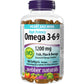 180 Clear Enteric Softgels | Webber Naturals Omega 3-6-9 1200mg High Potency