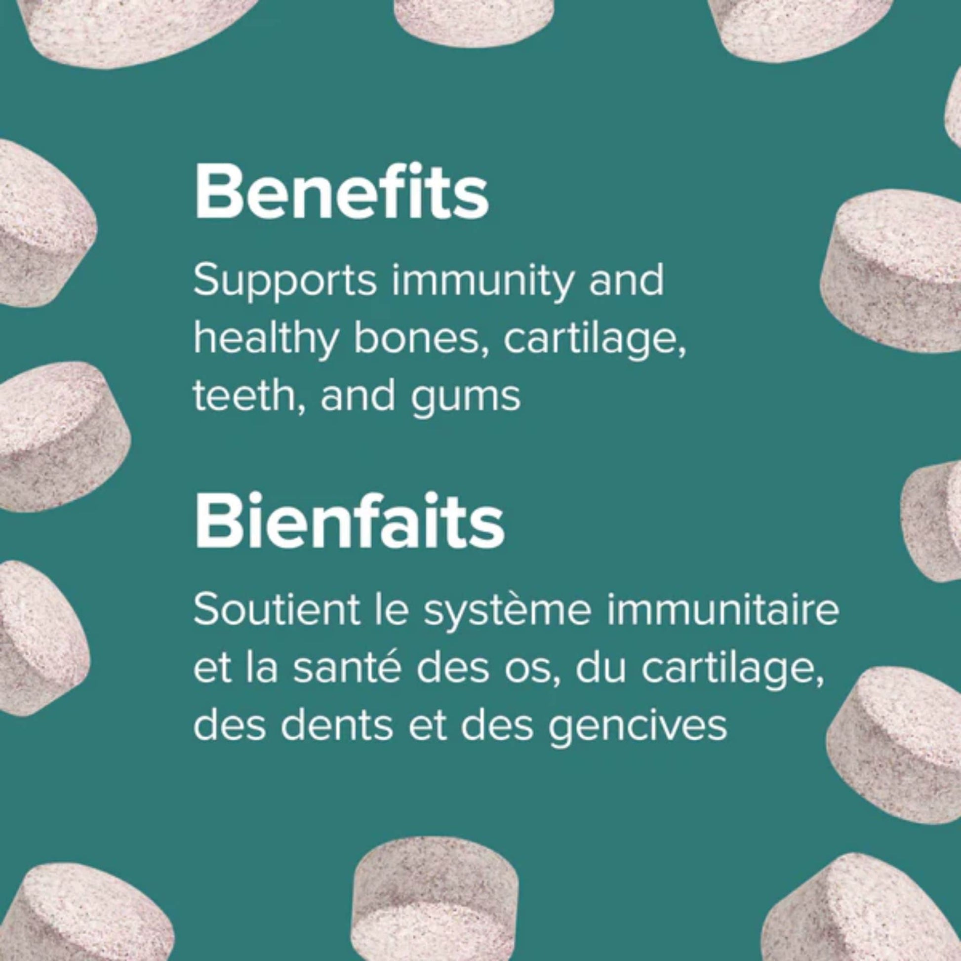 120 Chewable Tablets | Webber Naturals Vitamin C 500mg Chewable // Infographic