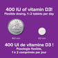 270 Tablets | Webber Naturals The Sunshine Vitamin D3 400IU // Size Comparison